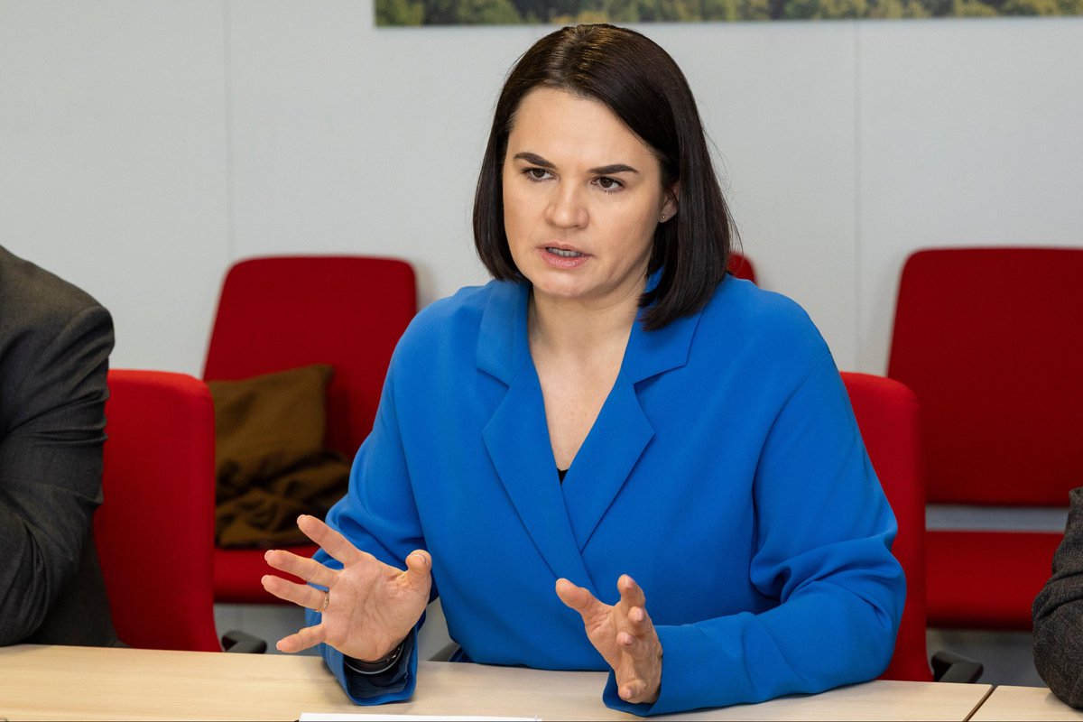 KubiliusA's tweet photo. I had a warm meeting with leader of Democratic Belarus @Tsihanouskaya. 

The future of a democratic Belarus is bound to the European Union, to stability and long-term peace in our region, and to the future of prospering democracies in our Eastern neighbourhood. https://t.co/QG32gtUtH6