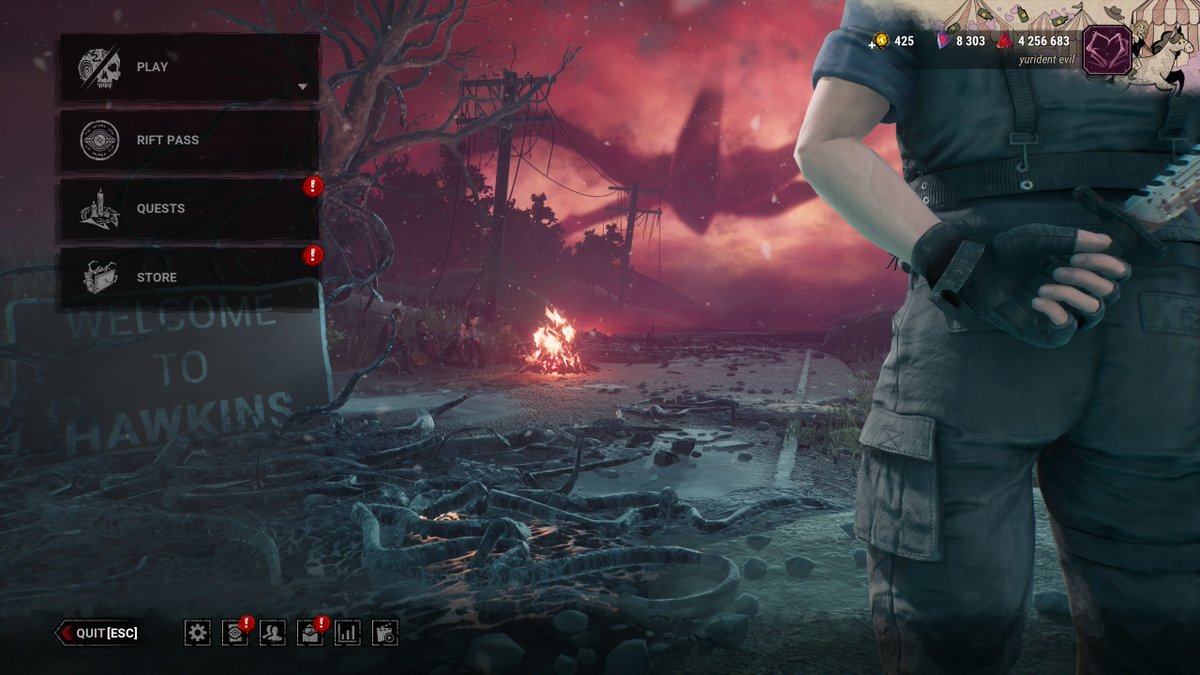 lesbiaeons's tweet photo. wesker ass on my menu screen every time i open dbd https://t.co/jBiYN3hM8c