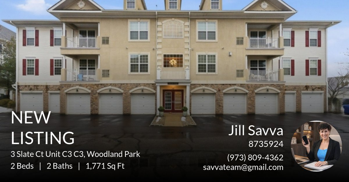 Savvateam's tweet photo. 📍 New Listing 📍 Take a look at this fantastic new property that just hit the market located at 3 Slate Ct Unit C3 C3 in Woodland Park. Reach out here or at (973) 809-4362 for more information!

Listed by JOSEPH J. SCOTTO

Jill Sa... https://t.co/FfDMHq5cKT https://t.co/M5YxrFOzb5