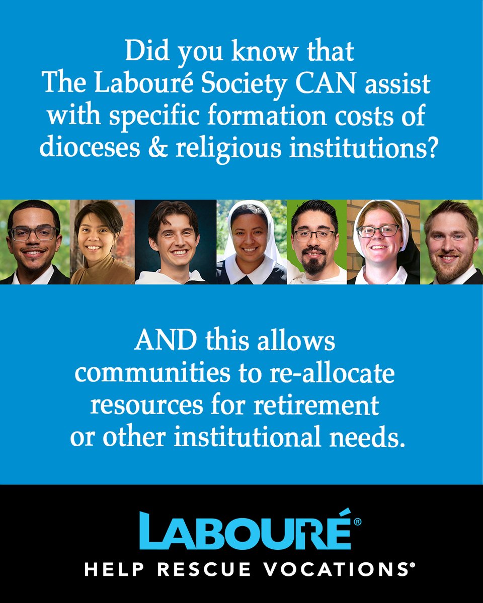 LaboureSociety's tweet photo. A PROVEN SOLUTION! We teach and accompany  participants in a Catholic, fundraising model that helps eliminate student loan debt AND ongoing institutional formation costs. 
Learn more at, https://t.co/ccGIbs6R5r
#catholic #catholicvocations #catholicchurch https://t.co/BN9x4O1Jzt