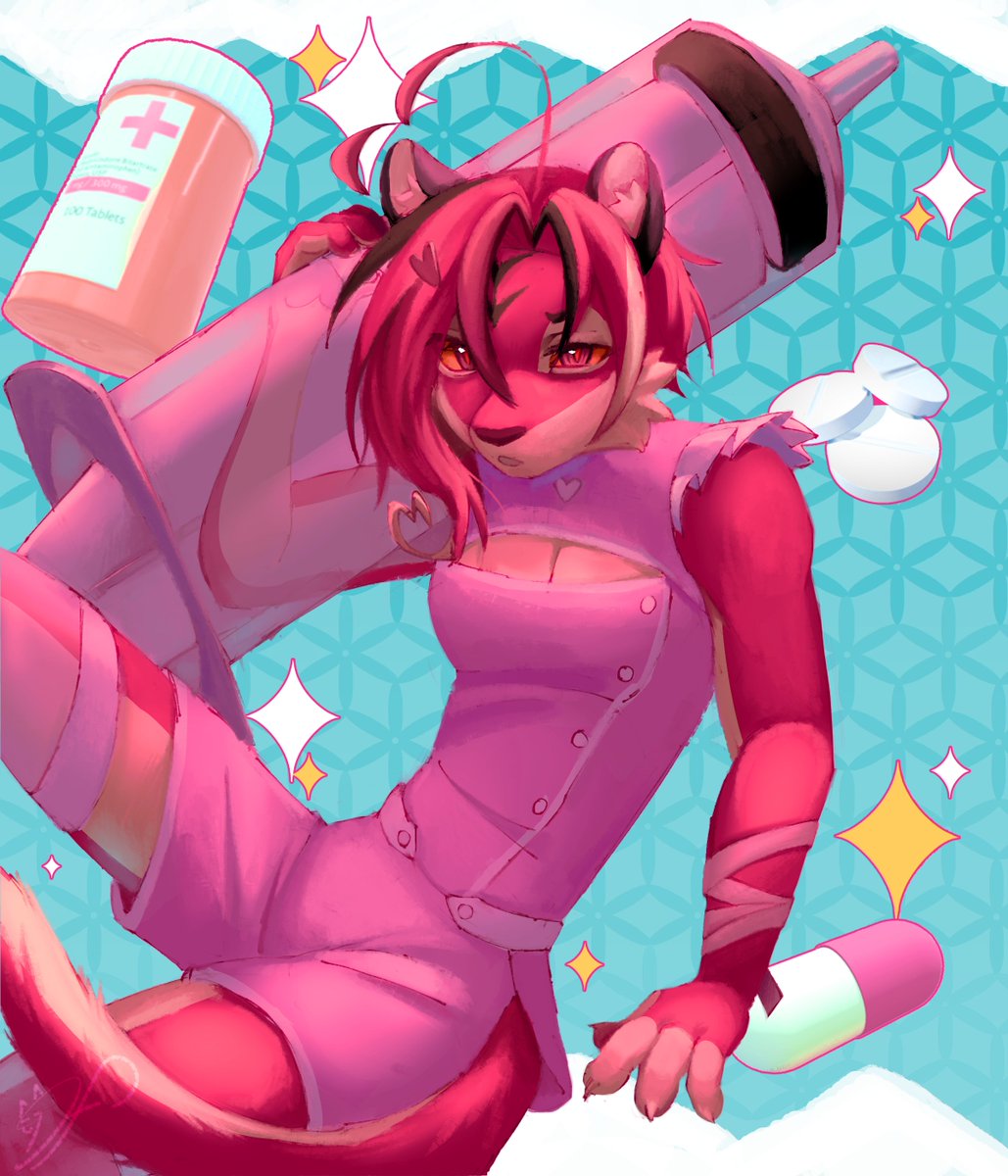 FluffDanny's tweet photo. my nurse cant be this cute

#oc #ocart #furry #CLIPSTUDIO #illustration https://t.co/fMkeEN4gtr