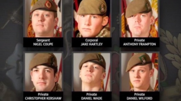 KeyserSosse's tweet photo. 6th March, 2012

These 6 young men died when their vehicle struck an IED in Helmand Province 

Sergeant Nigel Coupe, 33
Corporal Jake Hartley, 20
Private Anthony Frampton,20
Private Chris Kershaw, 19
Private Daniel Wade, 20
Private Daniel Wilford, 21

Lest we ever Forget them 🇬🇧 https://t.co/2zIWfqc5l2