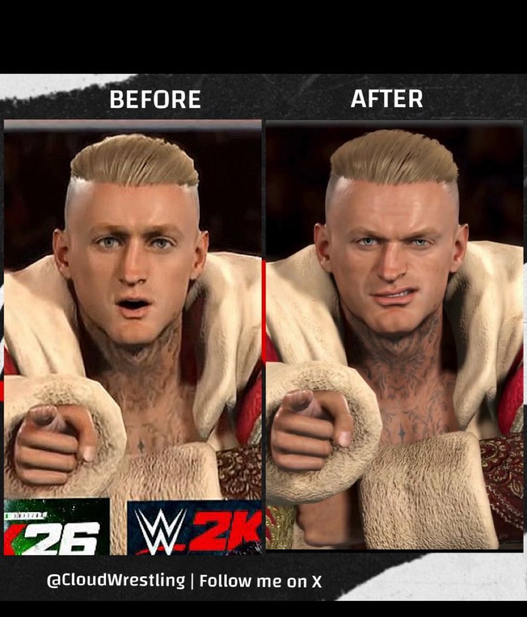 OfChaosAndHero's tweet photo. Ilja got updated! π₯ #WWE2K26 #IljaDragunov #Smackdown #WWERaw https://t.co/hDof25tjuR