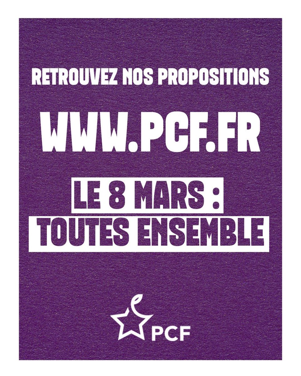 Partout où des élu·es communistes et féministes agissent, des avancées réelles voient le jour.

✊ Quand la gauche agit, les droits avancent.

📍 Le 8 mars, retrouvons-nous dans les mobilisations féministes partout en France, TOUTES dans la rue !