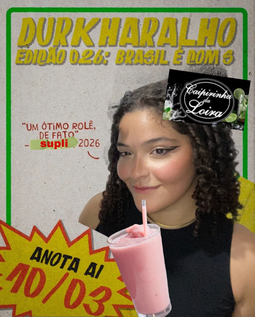 acervosuplicy's tweet photo. URGENTE 🚨 
ainda não sabe o que fazer na calourada e não quer jogar seu dinheiro fora em rolê ruim? 😝

O ACERVOSUPLICY TE AJUDA!

dia 10/03 acontece a DURKHARALHO, um rolê gostoso pra quem quer se divertir e ouvir musica boa!!!!

quer mais? CALMA QUE MELHORA! 
segue o fio+ https://t.co/uueXoo3J0X