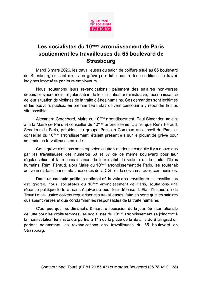 PS Paris 10e ✊🌹 tweet media