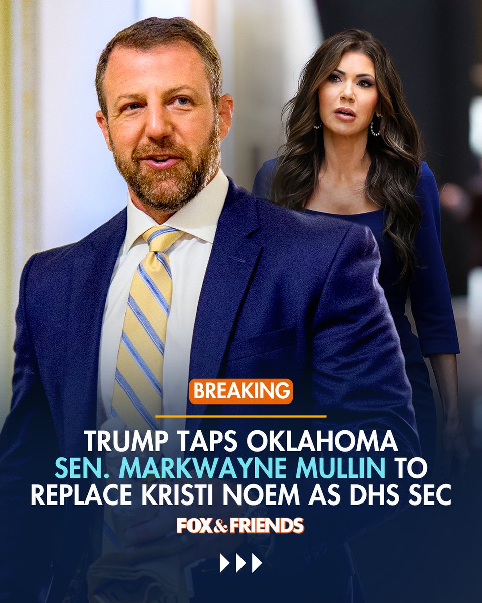 JUST IN: President Trump names Sen. Markwayne Mullin of Oklahoma as the ...