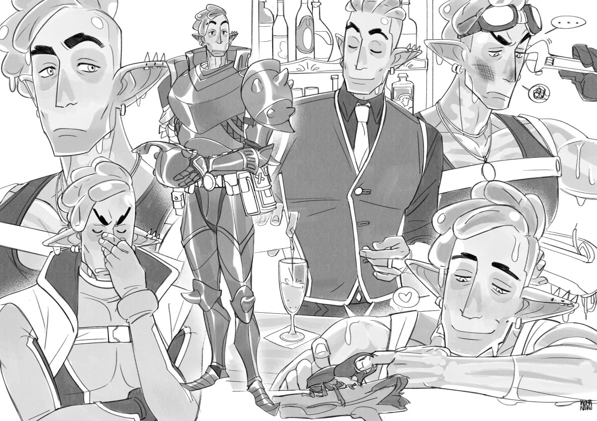 kumanaruu's tweet photo. done for Ace, Rune, @ArtofAnodyne and Kimbles!! https://t.co/PChHzf4jID