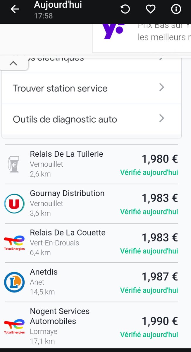 <a href="/LeDirectInfo/">- Le Direct Info 🔴</a> Le 3 Mars 2026 et le 5 Mars 2026..
Le 27 février le gazoil affichait en Eure-et-Loir 1.64€ en moyenne.
35 centimes d'augmentation en même pas une semaine.
C'est vraiment du vol.