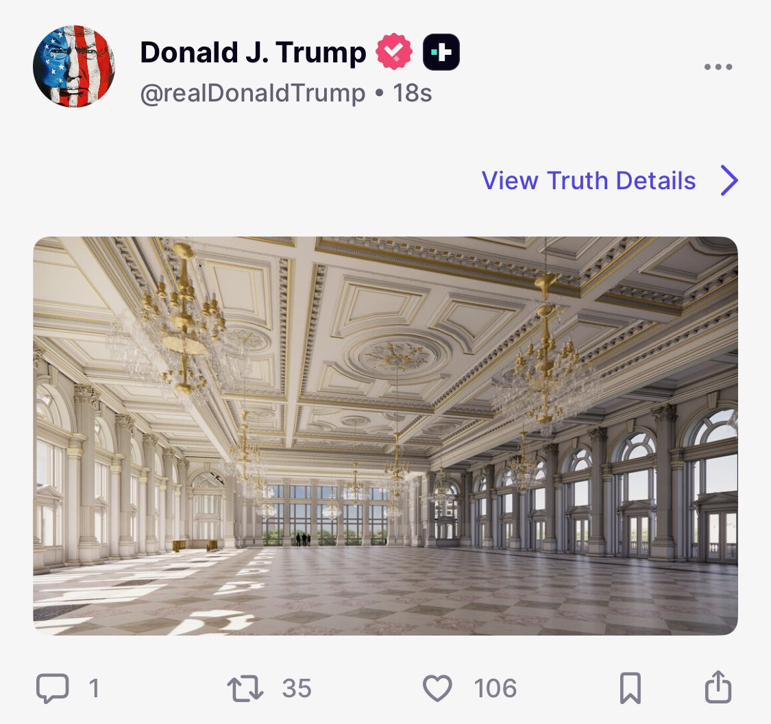 He’s sending your kids to die in war.

But don’t worry — his ballroom will look beautiful!