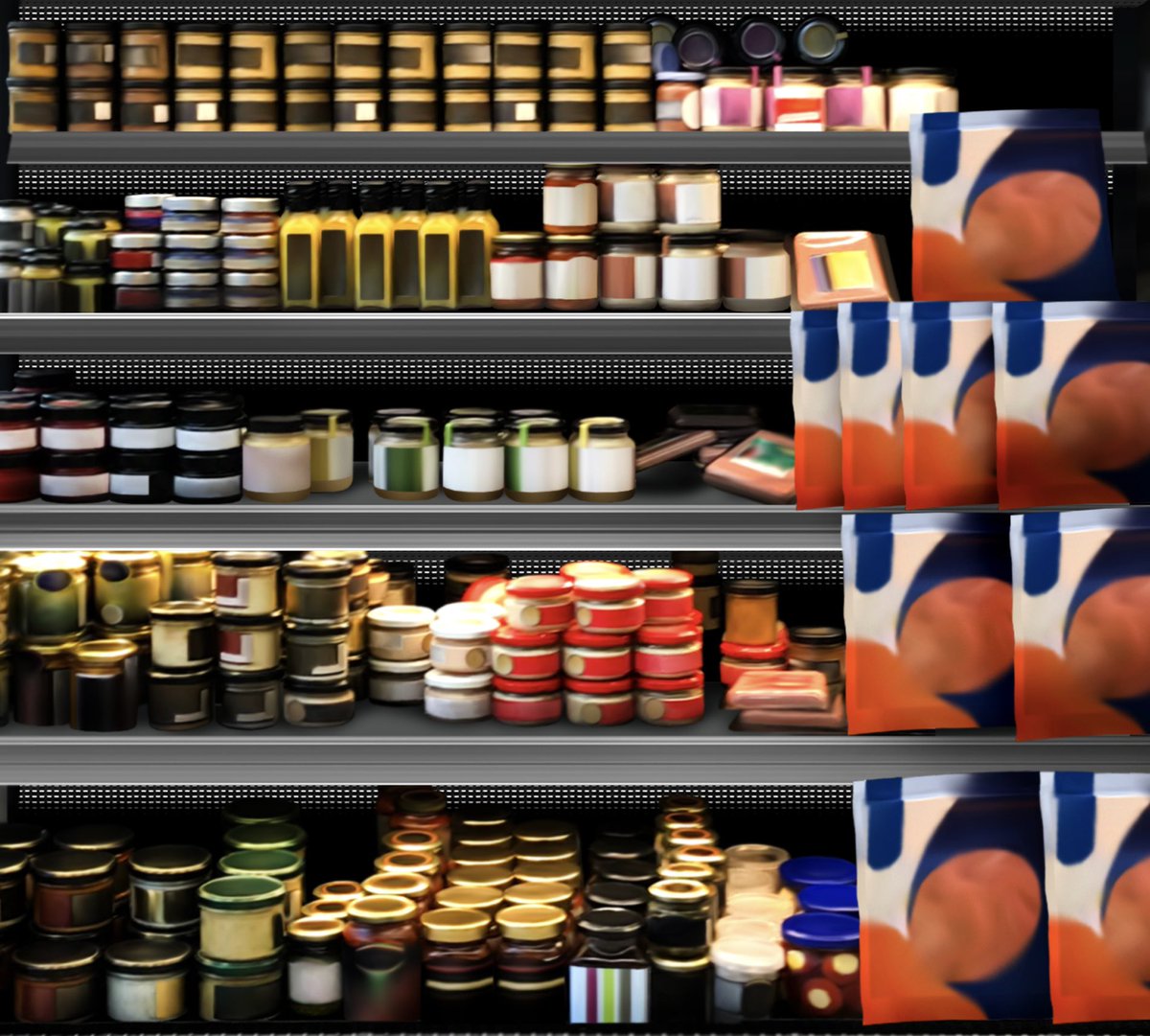 ReciklerkoCans's tweet image. Supermarket shelf display filled with various jars, spreads, sauces, and packaged grocery products

stock.adobe.com/contributor/21…

#SupermarketShelf #RetailDisplay #GroceryStore #ProductMockup #RetailDesign #StoreShelf #VisualMerchandising #FoodPackaging