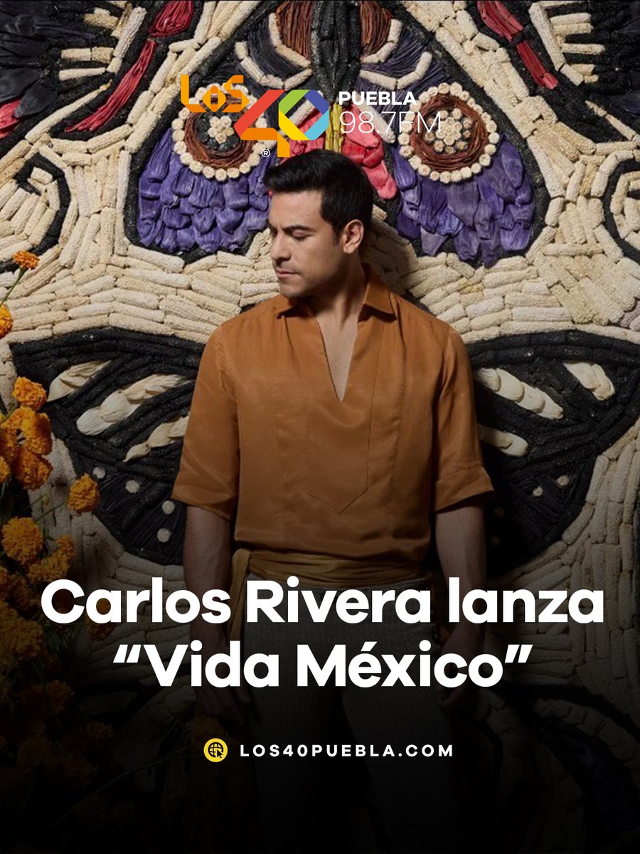 El cantante mexicano Carlos Rivera presentó su nuevo álbum “Vida México”, un homenaje a la música mexicana y a sus raíces. 🇲🇽🎺

Además, se develó su mural en el histórico Salón Tenampa, en Plaza Garibaldi, uno de los lugares más emblemáticos del mariachi.

#Los40Puebla987FM