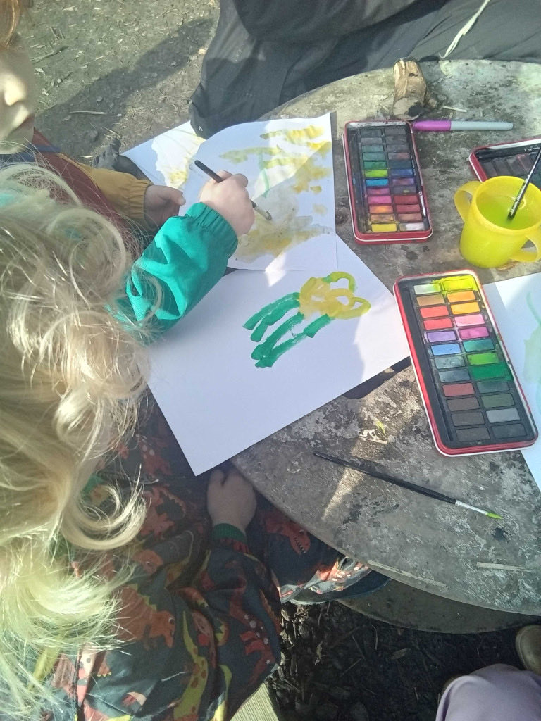 PreMilford's tweet photo. @Muddyfaces We are loving spotting them emerging at Forest School, they are beautiful to paint too! 😍 https://t.co/Sd799azco2