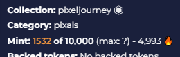 Will you still hold a Pixal once half of them have been burned? ♻️ 

NFA! This is just a temporary UI bug .. we didn't literally burn half yet, only 25% of them!

7480 Pixals remain, and their future journeys could still be yours 👾👽