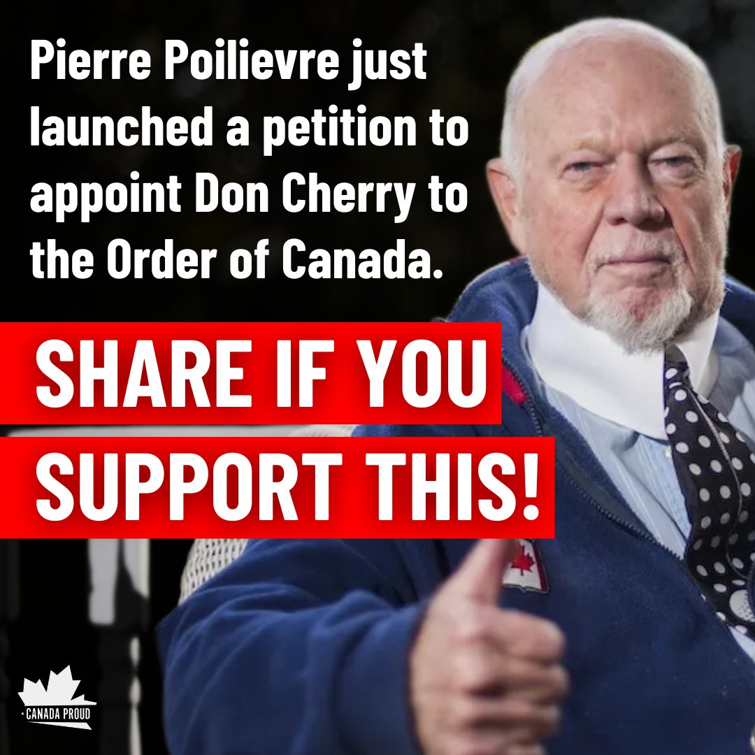 Few Canadians are more deserving of this than Don Cherry. 👏