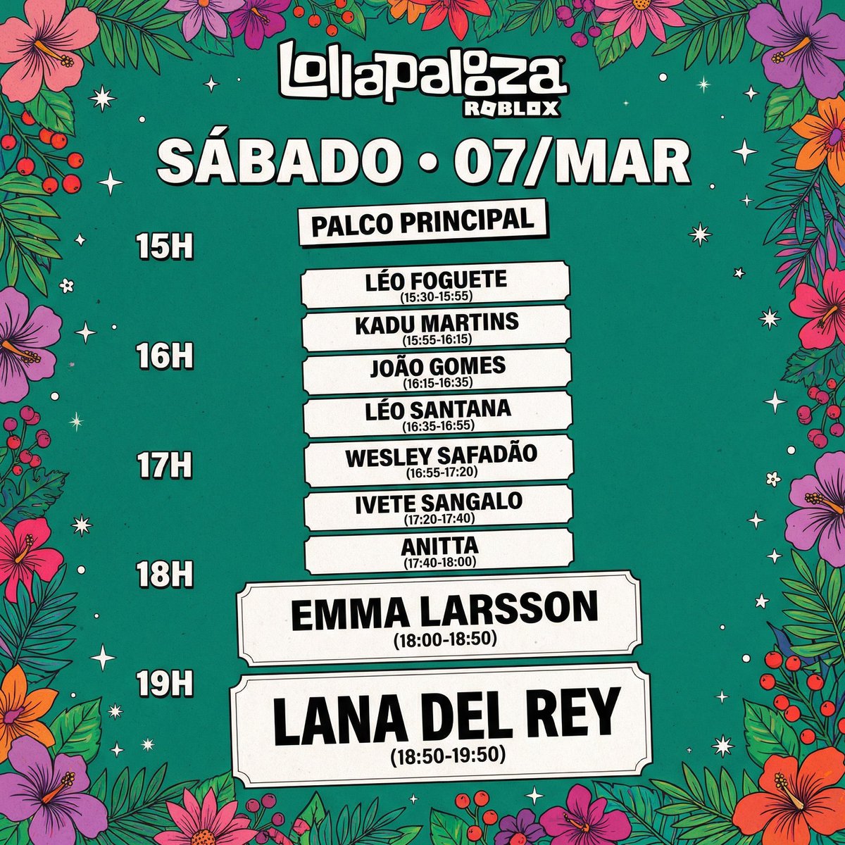 DelAcervo's tweet photo. 🚨LANA DLE REY SERÁ HEADLINE DO LOLLAPALOOZA ROBLOX🚨 https://t.co/CuuhhSApSY