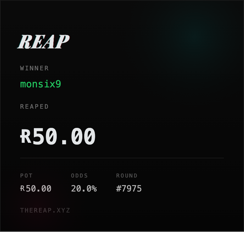 Doithua96Nguyen's tweet photo. Shut the quack up and get reaped!

Just won Ɍ50.00 with 20.0% odds on @thereapxyz https://t.co/n4Mds9GeNk