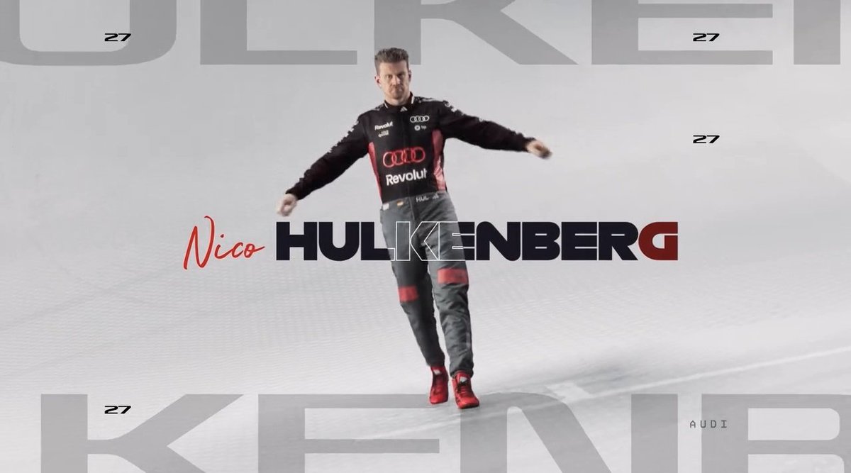 Tag_Miguel's tweet photo. Se equivocan si dicen que no hay T-pose en la intro 2026... No se fijaron bien nomás. 
#F1 #Audi #Hulkenberg https://t.co/nyzDtVfcRR