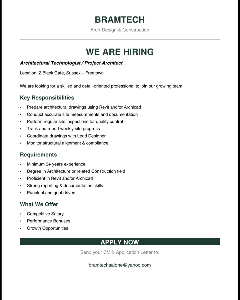 We are hiring .