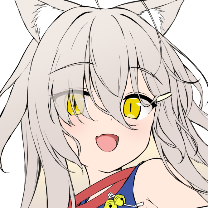 分かる人には分かるキャラ描いてる
笑顔にしようと思ってるけどお口に悩む 