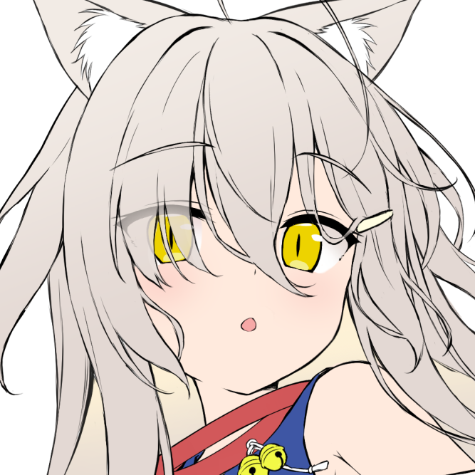 分かる人には分かるキャラ描いてる
笑顔にしようと思ってるけどお口に悩む 