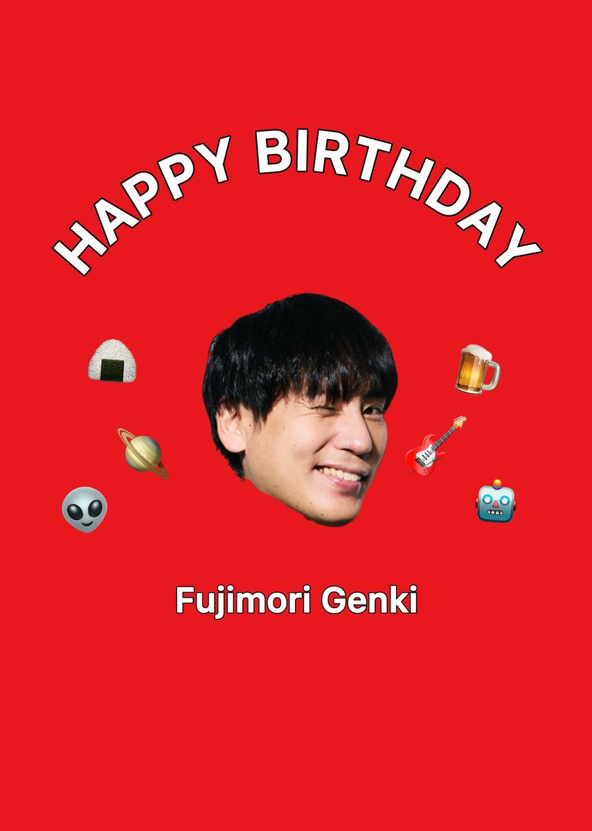 SAKANAMON_info's tweet photo. ╭━━━━━━━━╮

   𝐇𝐚𝐩𝐩𝐲 𝐁𝐢𝐫𝐭𝐡𝐝𝐚𝐲❕
          藤森元生

╰━ｖ━━━━━━╯
        ∧
 ＜◉.◉＞ 

@finemanart  #SAKANAMON https://t.co/lLP0YdQf7i
