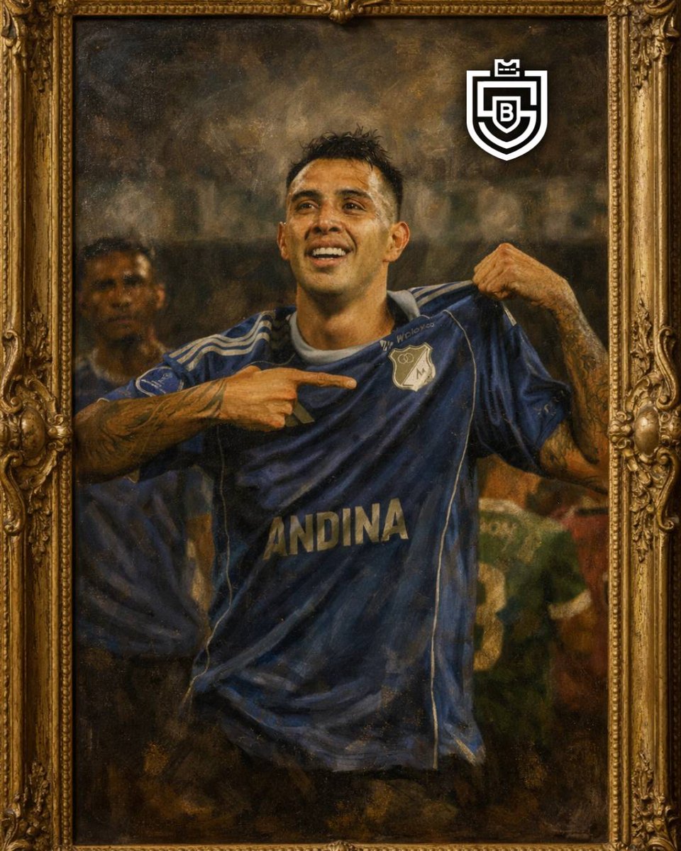 SinBoleta_'s tweet photo. 🖼️ Obra titulada: Historia en Medellín.
✍️ Autor: Rodrigo Contreras.

El 'Tucu' Contreras anotó doblete y eliminó a Atlético Nacional de la Copa Libertadores.⚽🎯💙

Más detalles en #SinBoleta https://t.co/Waqm4nq5Nl
