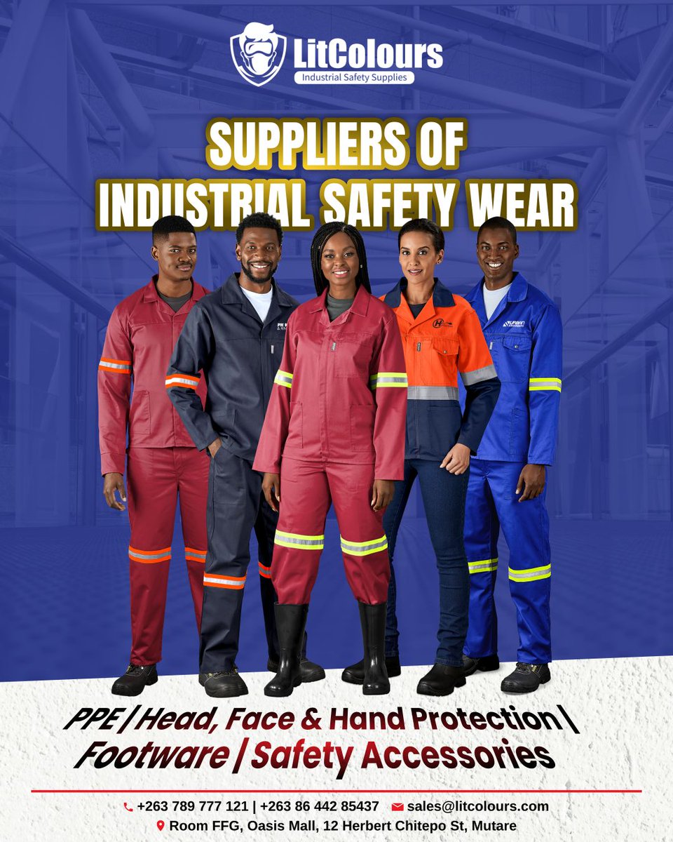 From head to toe, we supply quality safety wear at affordable prices!

View our catalogue to explore our full range of safety products and find the right gear for your team: wa.me/c/263789777121