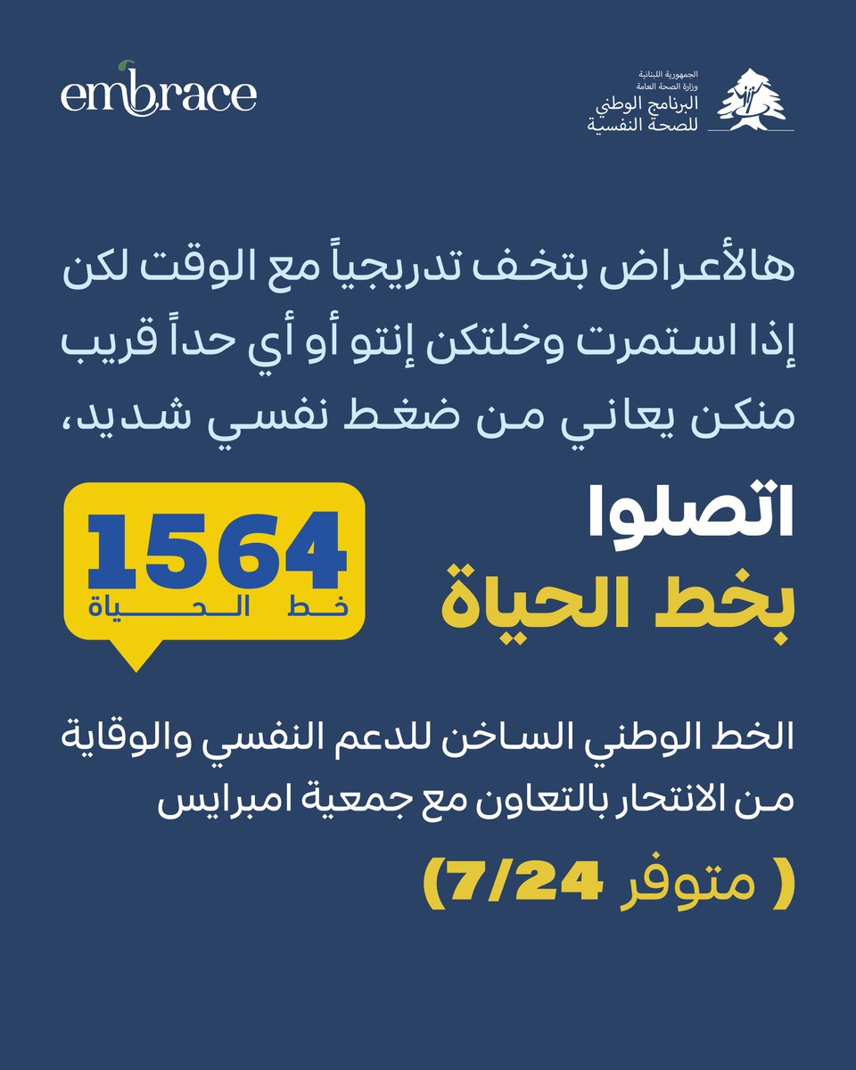 National Mental Health Programme Lebanon tweet media