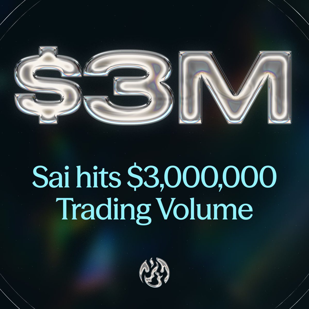 From $1M in trading volume to over $3M in 24 hours. Growth on Sai isn't slowing down.
