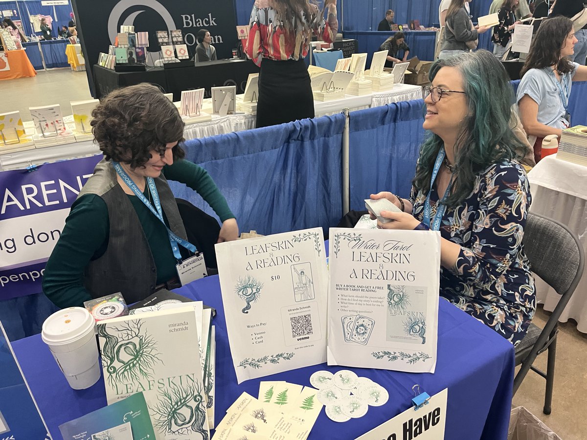 mmdevoe's tweet photo. Tarot readings T734 @penparentis 10-11am Thursday - #awpbookfair #awp26 #awp @awpwriter https://t.co/HgWTRixJU2