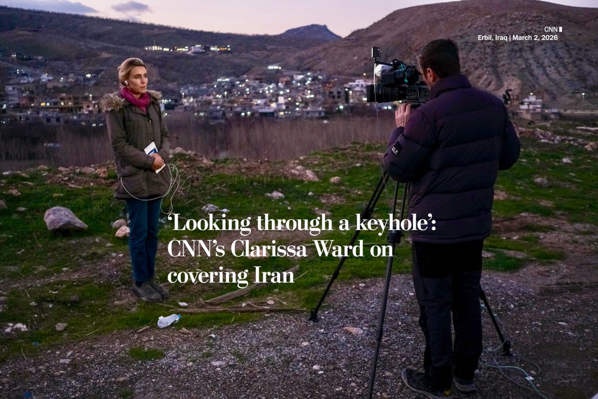 thefreedomdesk's tweet photo. Reporting on Iran right now is like “looking through a keyhole,” @cnni’s @clarissaward tells @liamjscott. 

Read her full Q&amp;A: https://t.co/4dKC4hBpz6 https://t.co/933Bf9ODT1