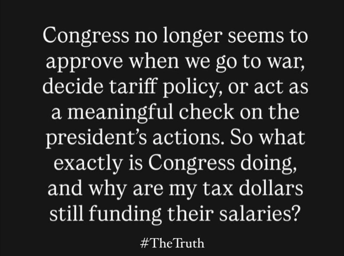 AnnieForTruth's tweet photo. This is true. Congress is not working for the American people. Why are we paying their salaries and exclusive benefits?? They should pack their bags and go home without pay. https://t.co/MfdiYKLecB