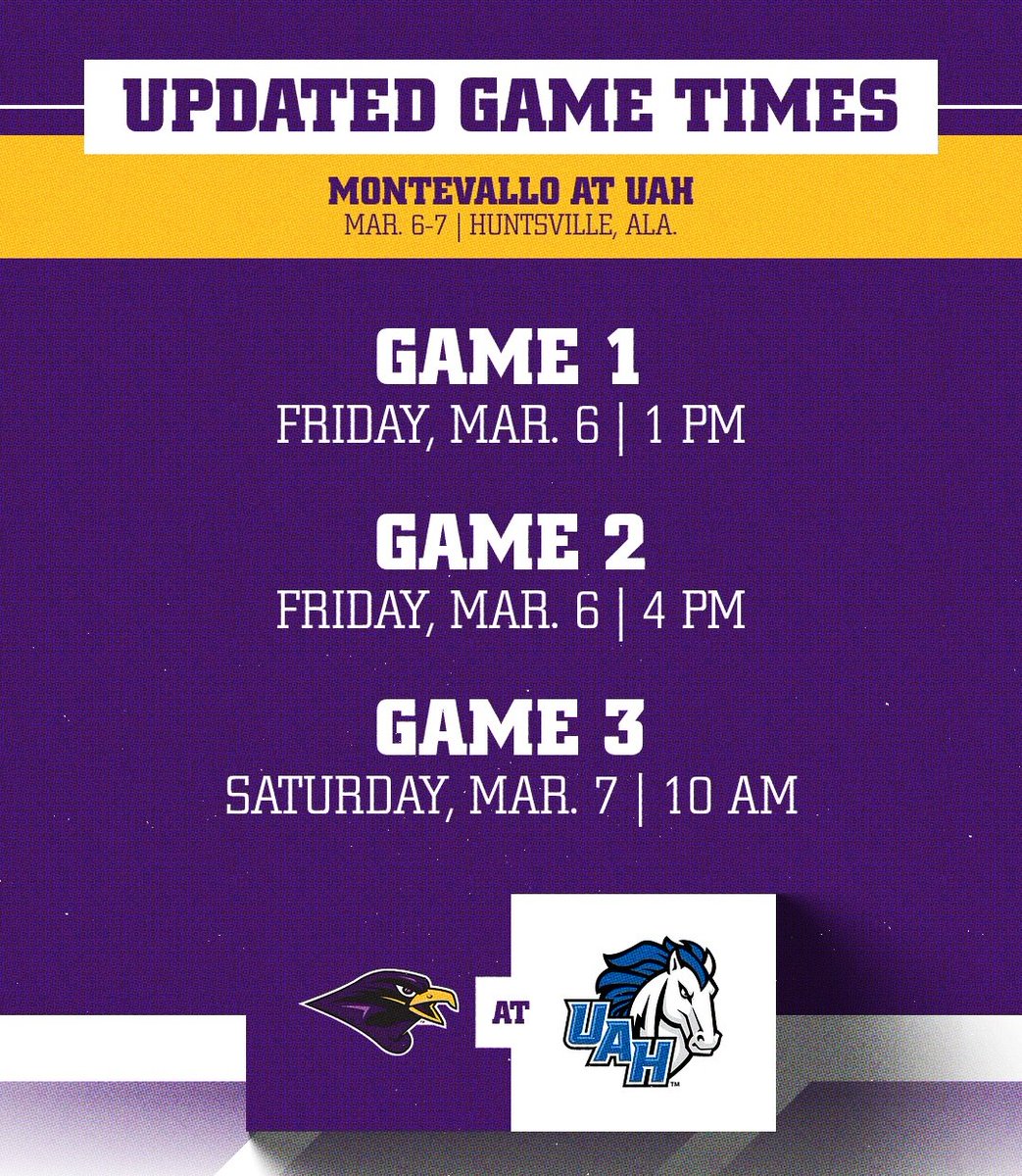 Montevallo Baseball tweet media