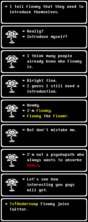 Flowey(Ts!underswap) tweet media