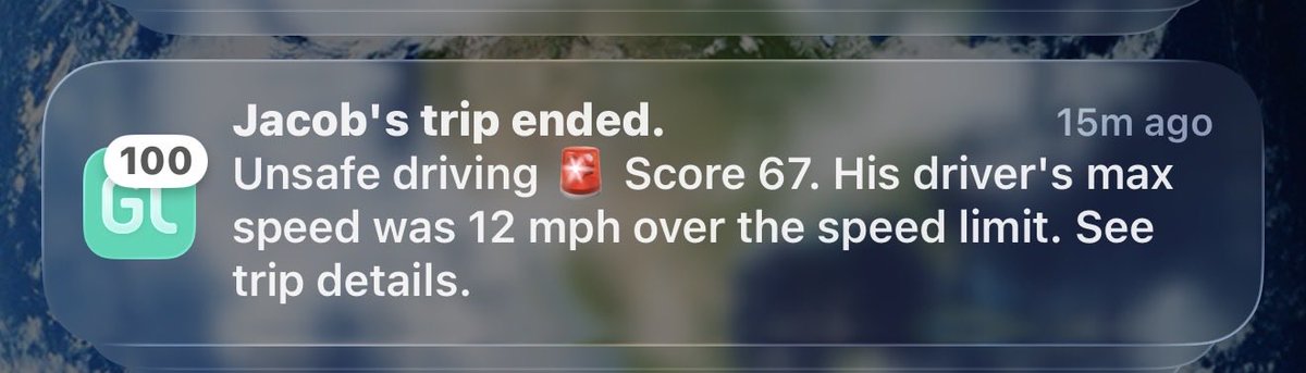 jearl02s's tweet image. If you received this notification after your son’s trip ended at school carpool  drop-off what is your next move?? 

Does it change anything if you were the driver???

#greenlight