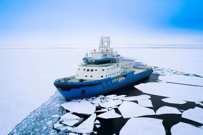 Railotech's tweet photo. Sudostroenie's article included a rendering from another angle which clearly shows how the new #icebreaker is a carbon copy of our #ARC124 design.

https://t.co/gTHsRf5bQk https://t.co/vY9pm5Nfia