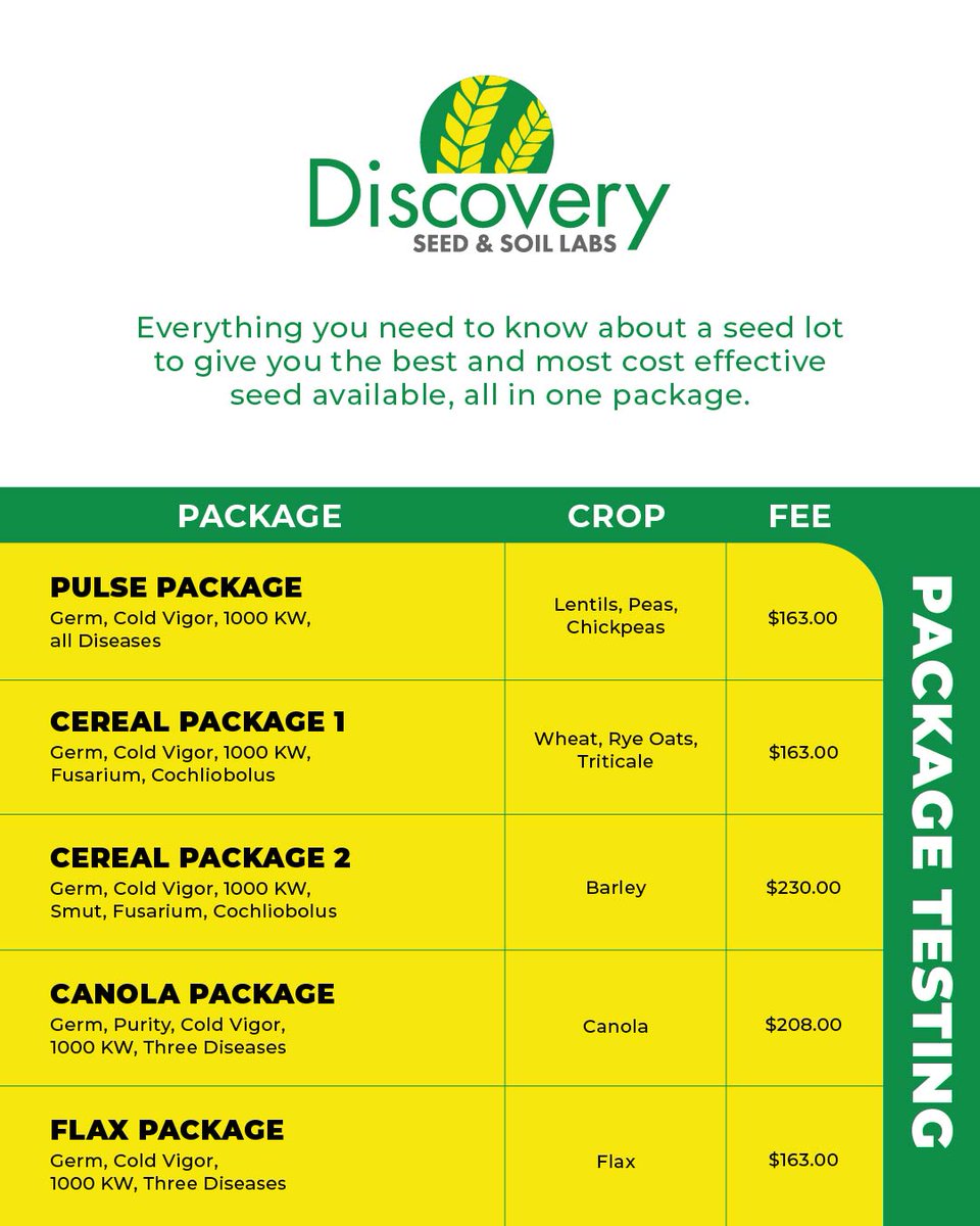 Spring is getting closer. 🌱
With planting season approaching, now’s a great time to get your seed samples in for one of our full seed testing packages.

Already tested? We recommend a re-germination test to confirm germination levels haven’t dropped before seeding.

📞 Have