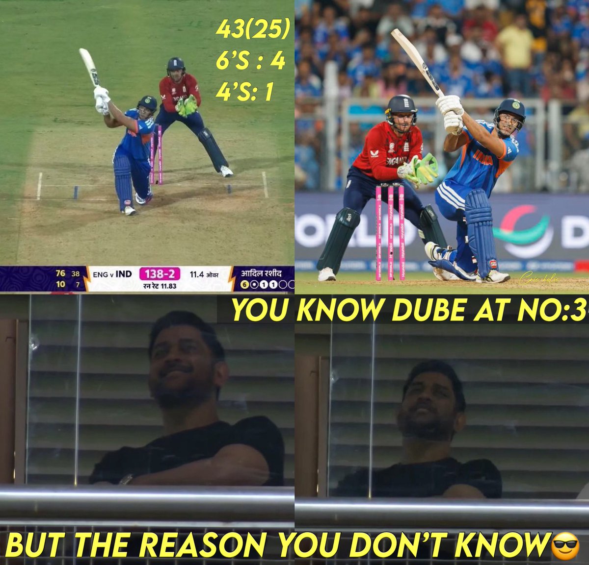 SATISHPALACHOL's tweet photo. Feircy Dube ⚡️
 #INDvsENG #shivamdube #wellplayed https://t.co/Rzpf8AJDaj