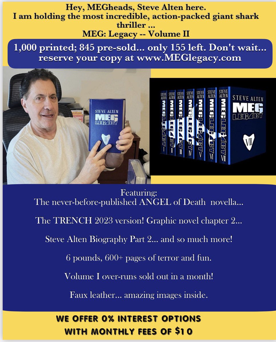 meg82159's tweet photo. Get yours now before they’re gone!! #themeg #TheMeg #themegseries #thetrench #meg2 #stevealtennovels #boxedset https://t.co/mwOemkHbho