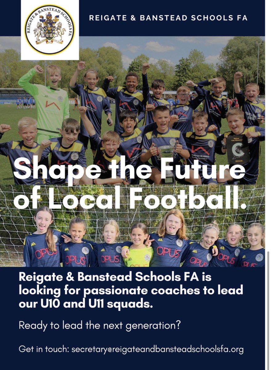 Reigate and Banstead Schools FA tweet media