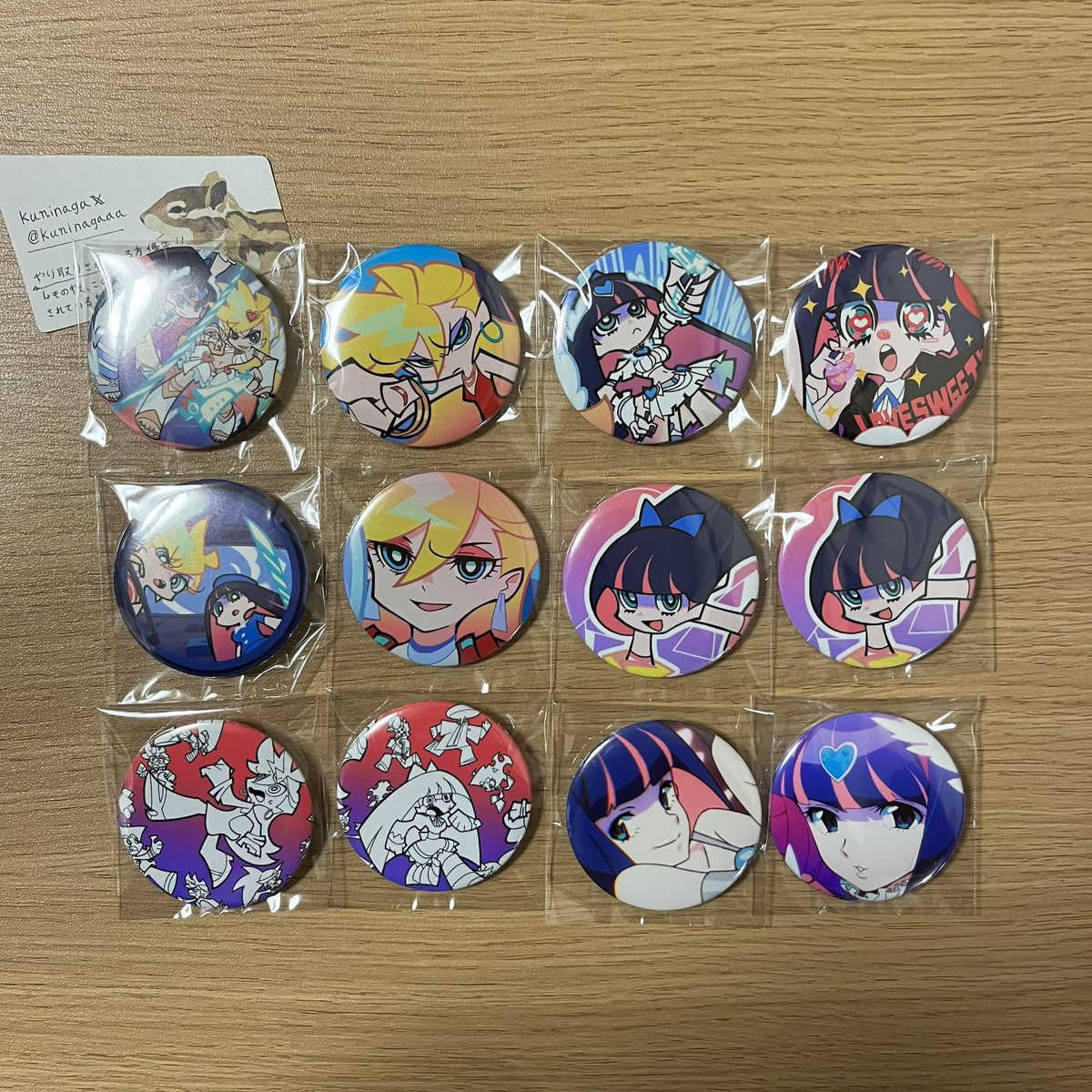 交換】 パンティ＆ストッキング パンスト 缶バッジ 100種 譲→画像1〜3