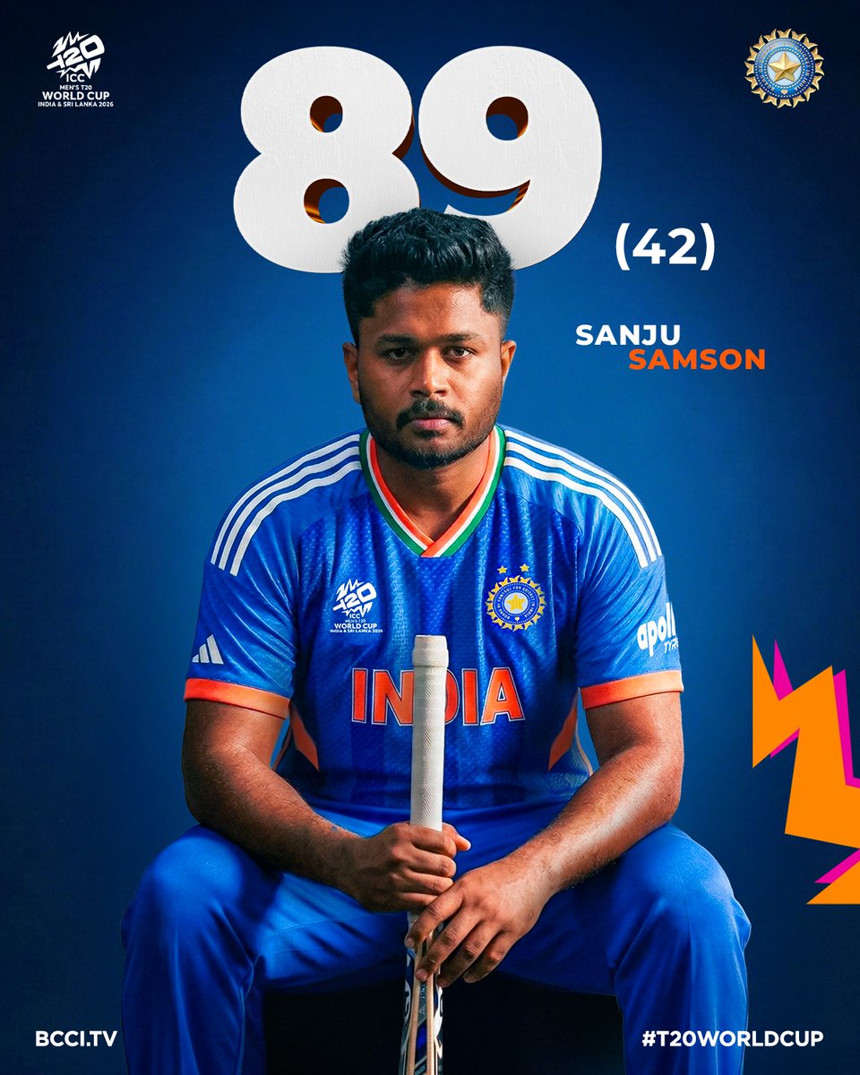 A Sanju Samson Show at Wankhede 🍿

Scorecard ▶️ bit.ly/ENGvIND-T20-WO…

#TeamIndia | #T20WorldCup | #MenInBlue | #ENGvIND