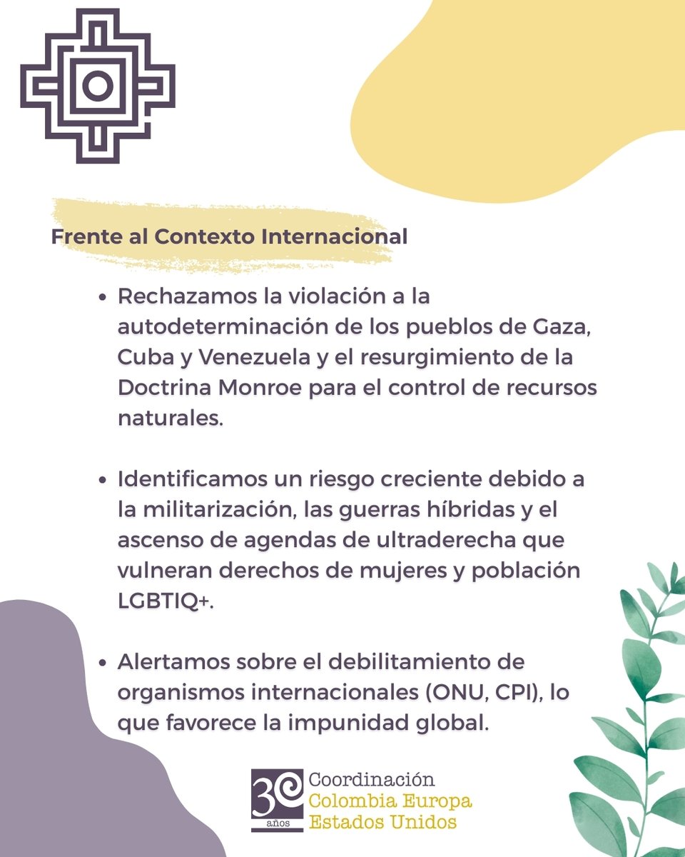 Coordinación Colombia Europa Estados Unidos CCEEU tweet media