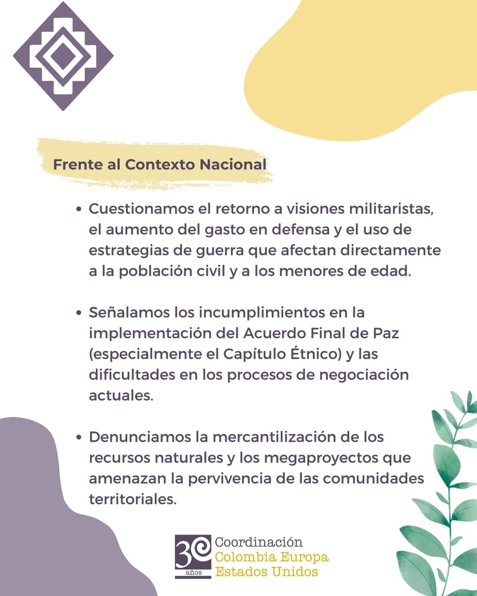 Coordinación Colombia Europa Estados Unidos CCEEU tweet media