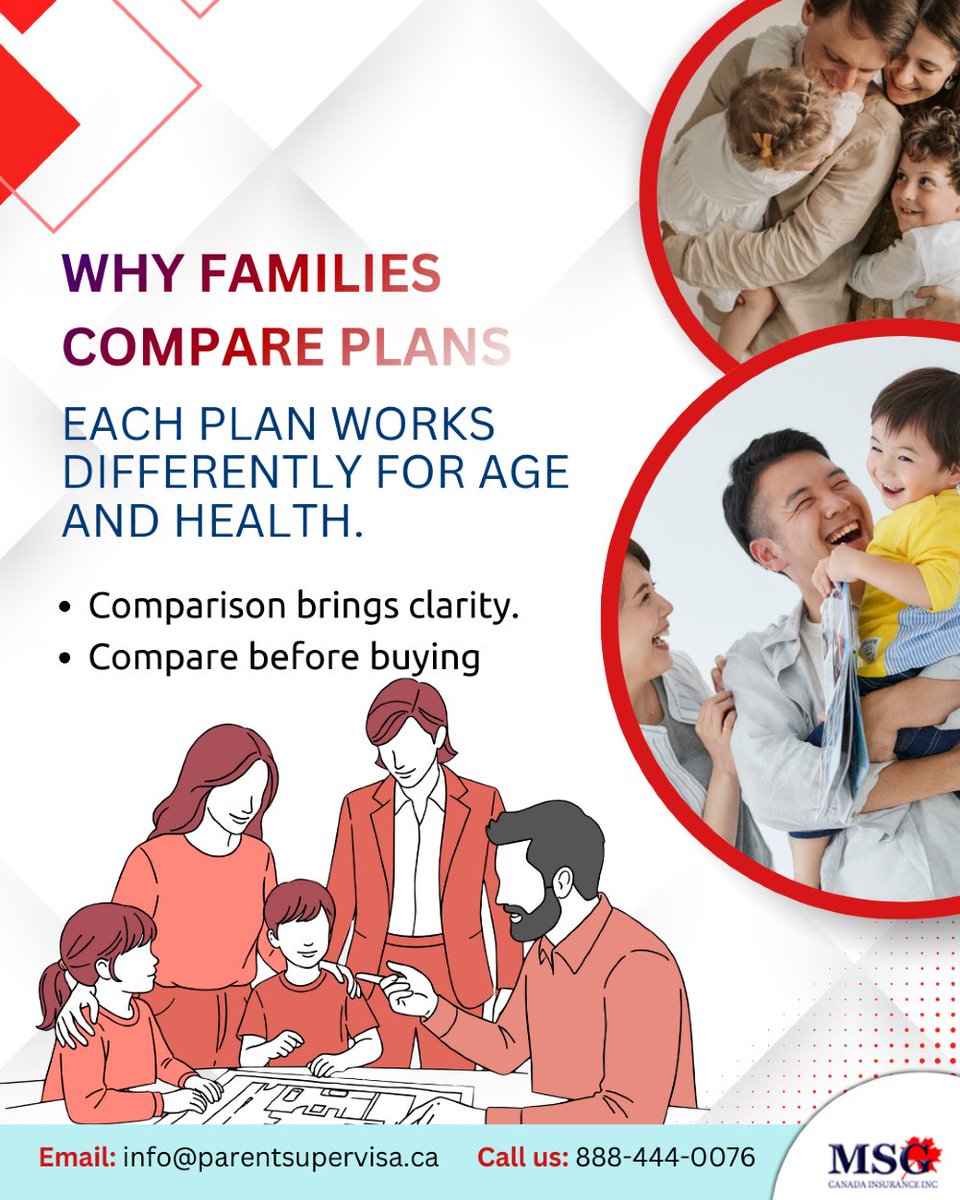parentsupervisa's tweet image. Each Super Visa plan works differently depending on age and health. 👨‍⚕️

It ensures you pick coverage that meets your family’s needs.

Always compare before buying to make the right choice.

#supervisainsurance #parentsupervisa #canadainsurance #travelinsurancecanada