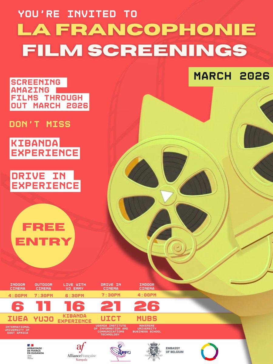 🎬🍿 Next Week’s Plot: Film Screening

If you’ve been wondering what to do next week, we might have the perfect plan for you. A good film, a shared space, and free entrance.

📍 Yujo Izakaya
36 Kyadondo Rd, Kampala
🕢 7:30 PM