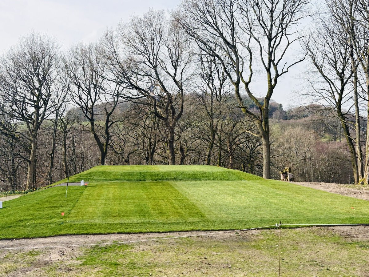 PleasingtonGolf's tweet image. New 13th tee complex. Completely built in-house. A fantastic job the Team. Great view now of Sabrina the fairway bunker on the inside corner of the dogleg. #NextLevel