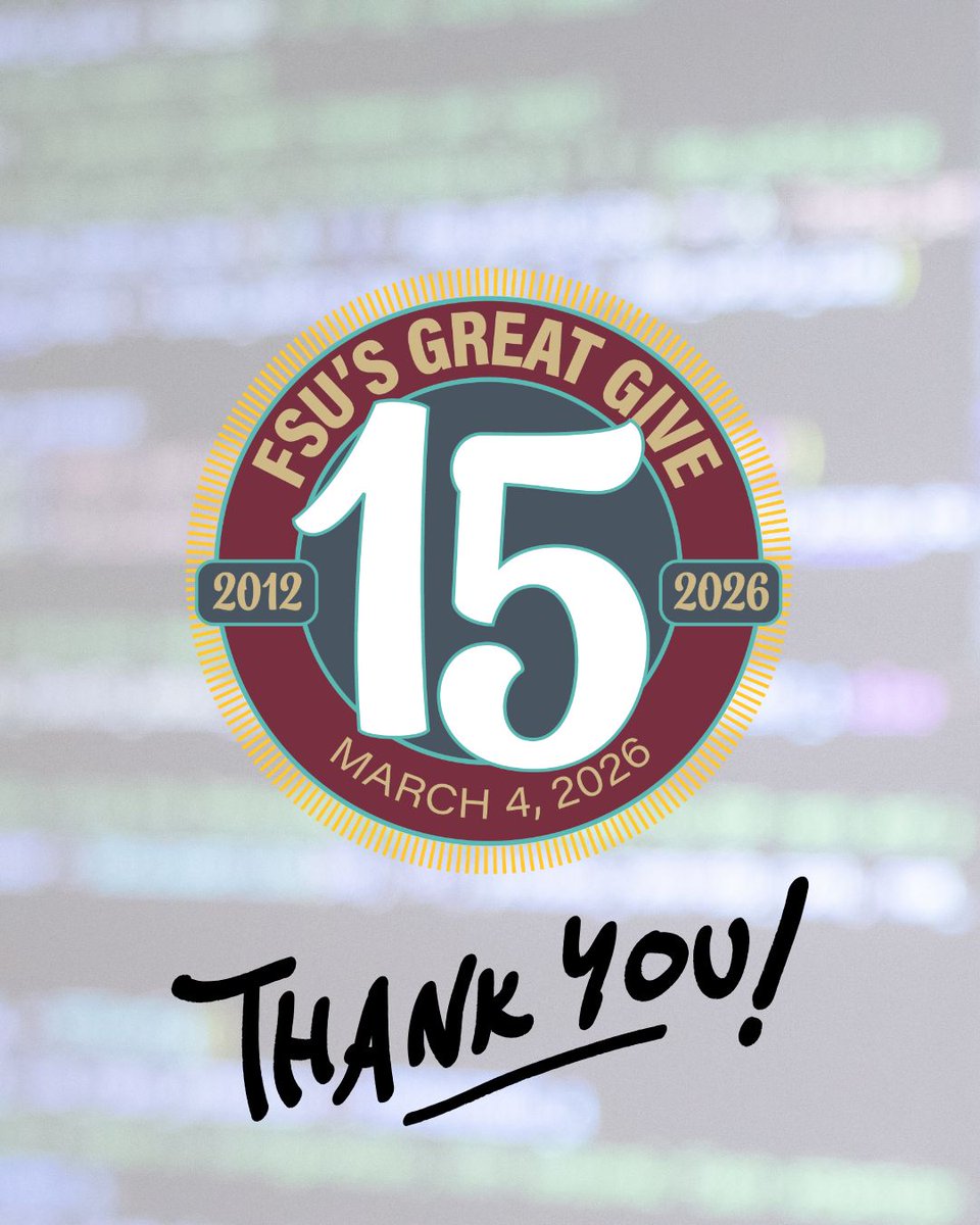 FSU Department of Computer Science tweet media