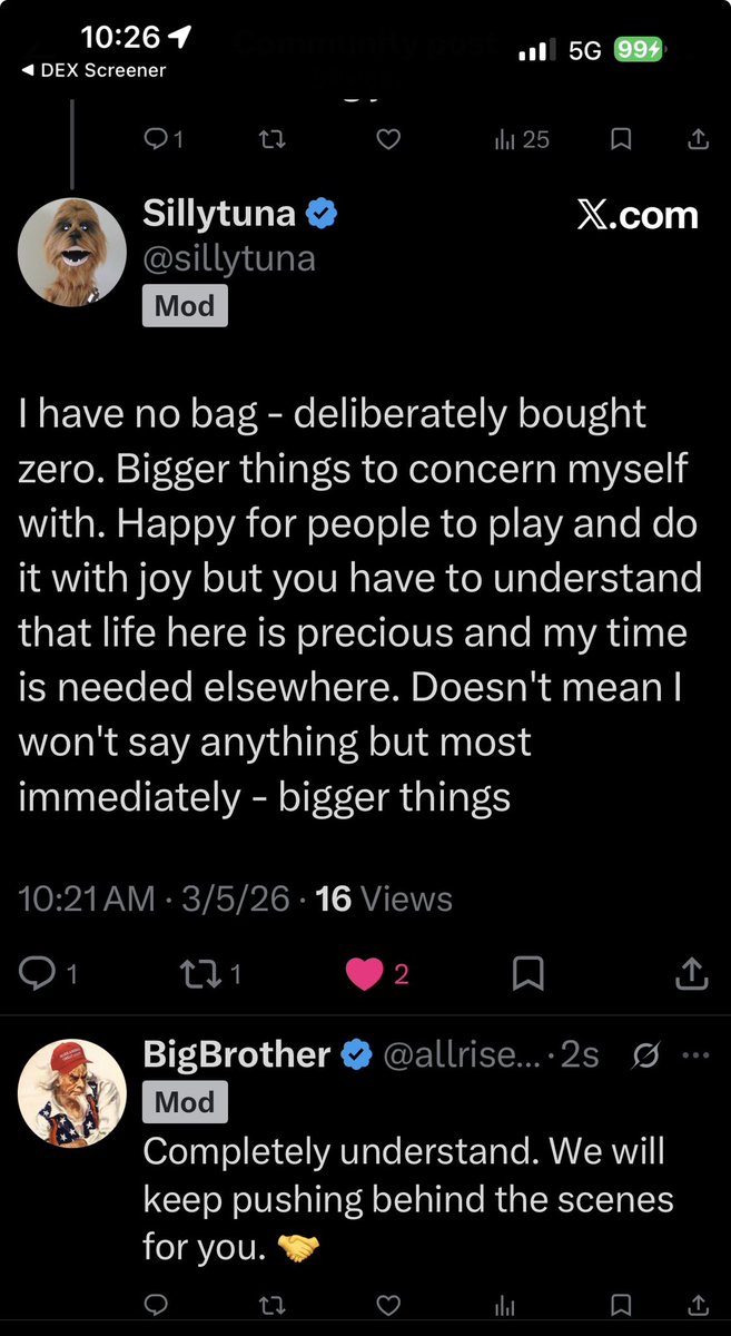 Just as an fyi for the community <a href="/sillytuna/">Sillytuna</a> is active with us but does have much bigger things to do other than be active on Solana but know that we are helping him build back the funds with our meme one Solana at a time. 

He is locked in permanently to receive 100% of the